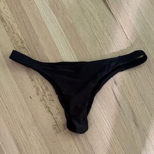 Tanga Bikini High Rise XL Black La Vie En Rose Black Bikini Bottom